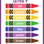 Colorful Name of Colors Classroom Poster