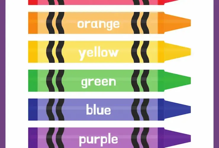 Colorful Name of Colors Classroom Poster