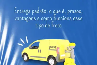 Instagram post dia do carteiro plastico azul