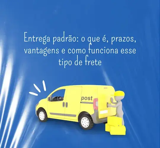 Instagram post dia do carteiro plastico azul