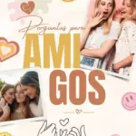 Post para instagram moderno dia da amizade dourado e rosa