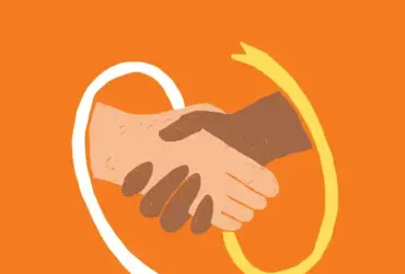 Story do instagram faca sua doacao ilustrado laranja