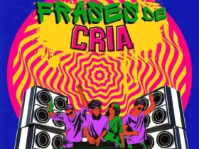 Baile funk festival musica colorido textura azul instagram post