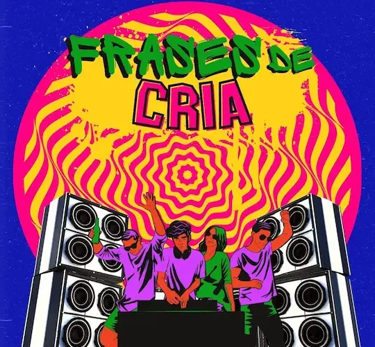 Baile funk festival musica colorido textura azul instagram post