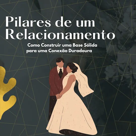 Pilares de um Relacionamento: Como Construir uma Base Sólida para uma Conexão Duradoura 1 Black and Gold Creative Illustration Wedding Organizer Service Promotion Instagram Post