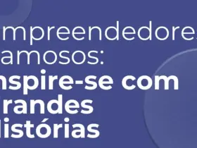 Empreendedores Famosos: Histórias Inspiradoras de Quem Mudou o Mundo dos Negócios 18 Blue and White Simple Creative Podcast Entrepreneurs Presentation