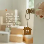 Branco e Laranja Moderno Imobiliaria Post para Instagram