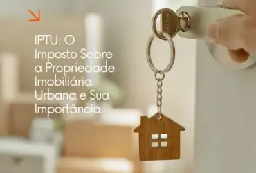 Branco e Laranja Moderno Imobiliaria Post para Instagram