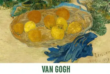 Ecobag com pintura de natureza morta de Vincent van Gogh classico verde e laranja