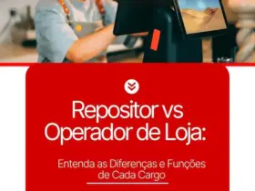 Instagram Post Vaga de Emprego Simples Vermelho e Branco