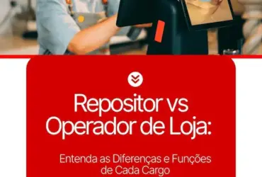 Instagram Post Vaga de Emprego Simples Vermelho e Branco