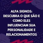 Mensagem Azul e Vermelha sobre Signos