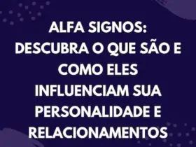 Mensagem Azul e Vermelha sobre Signos