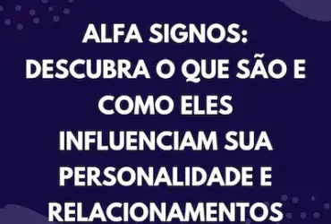 Mensagem Azul e Vermelha sobre Signos
