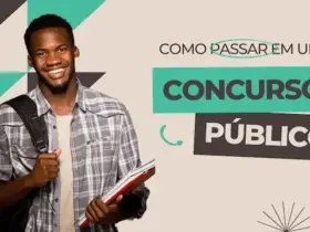 Miniatura para Youtube concurso publico moderno azul e preto