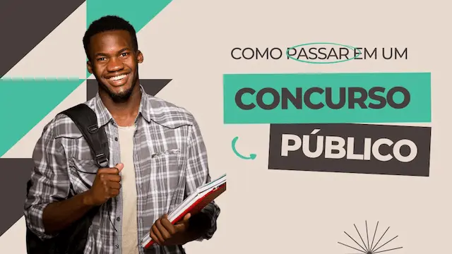 Miniatura para Youtube concurso publico moderno azul e preto