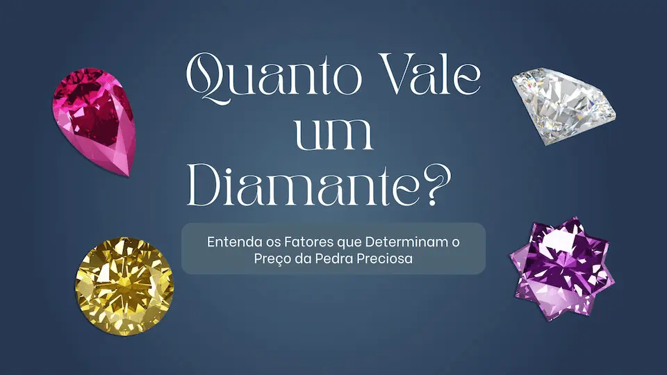 Quanto Vale um Diamante? Entenda os Fatores que Determinam o Preço da Pedra Preciosa 1 Pink Yellow Purple and White Modern Creativity Presentation