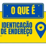 Placa atencao mudamos de endereco amarelo azul documento a4