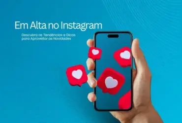 Post Instagram Nos Siga nas Redes Sociais Moderno Azul