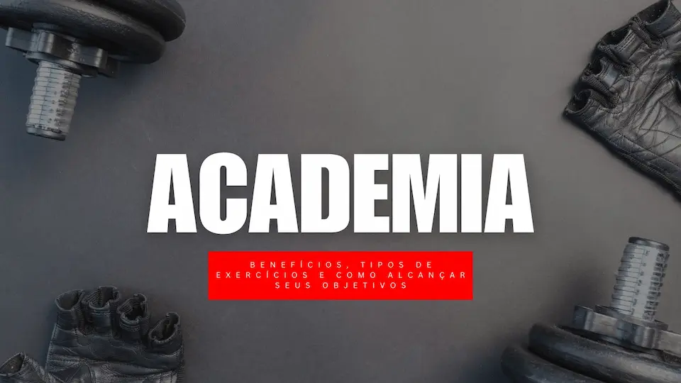 Academia: O Caminho para a Saúde, Bem-Estar e Transformação Pessoal 1 Red Black Dynamic GYM Presentation