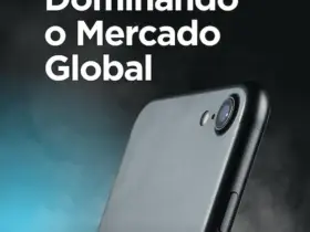 Story Instagram Promocao Smartphone Celular Moderno Preto e Azul