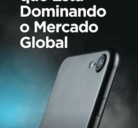 Story Instagram Promocao Smartphone Celular Moderno Preto e Azul