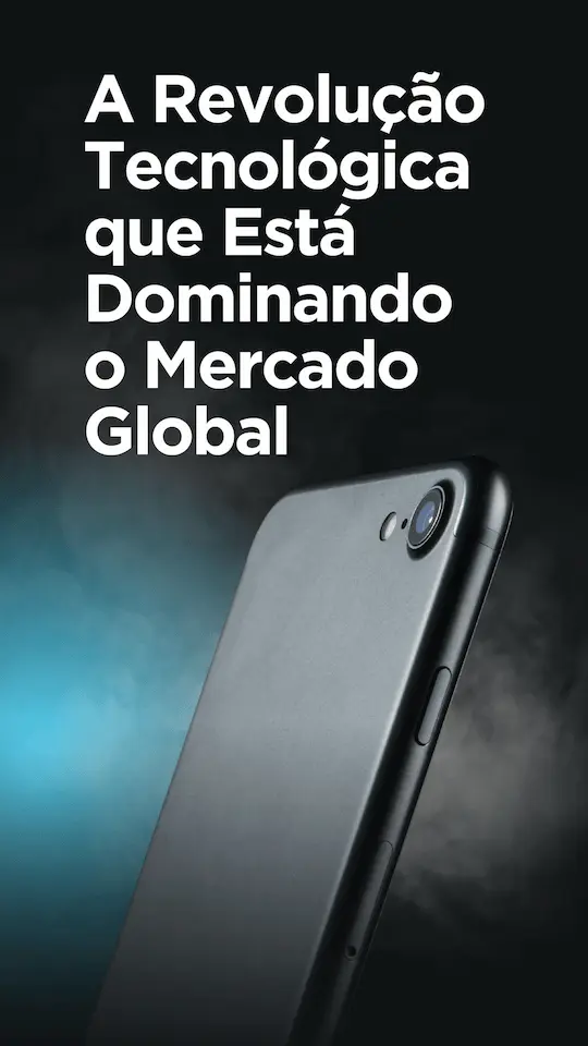 Xiaomi: A Revolução Tecnológica que Está Dominando o Mercado Global 1 Story Instagram Promocao Smartphone Celular Moderno Preto e Azul