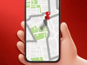 Story instagram para localizacao ousado vermelho