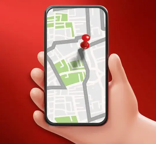 Story instagram para localizacao ousado vermelho