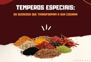 post instagram temperos artesanais emporio gourmet moderno rustico vermelho vinho bege e amarelo