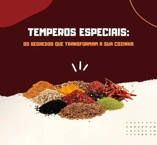 post instagram temperos artesanais emporio gourmet moderno rustico vermelho vinho bege e amarelo